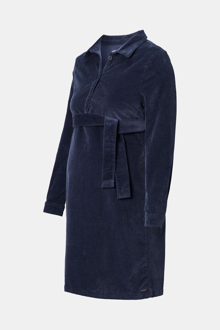 Stylish cotton corduroy dress, NIGHT SKY BLUE, detail image number 0