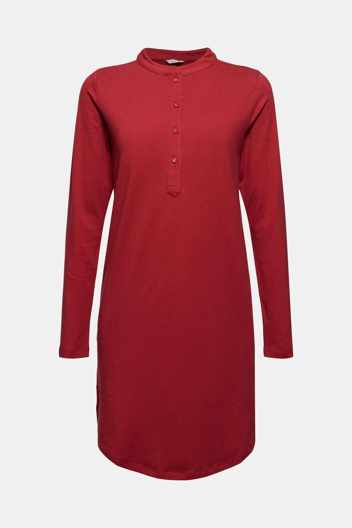 Cotton jersey nightshirt, CHERRY RED, detail image number 6