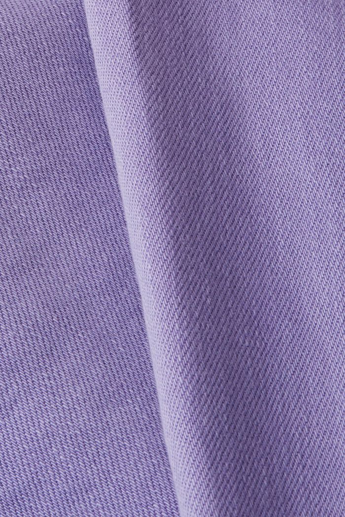 Cropped frayed hem trousers, PURPLE, detail image number 5