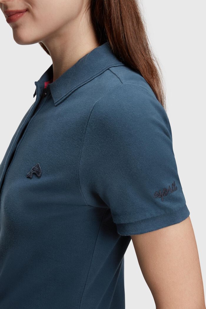 Dolphin Tennis Club Classic Polo Dress, NAVY, detail image number 3
