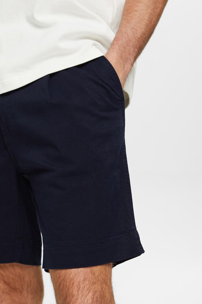 Cotton Chino Shorts, NAVY, detail image number 4