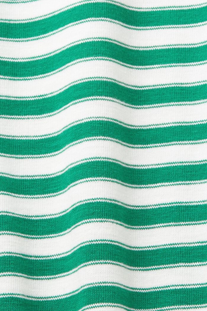 Striped t-shirt, 100% cotton, DARK GREEN, detail image number 6