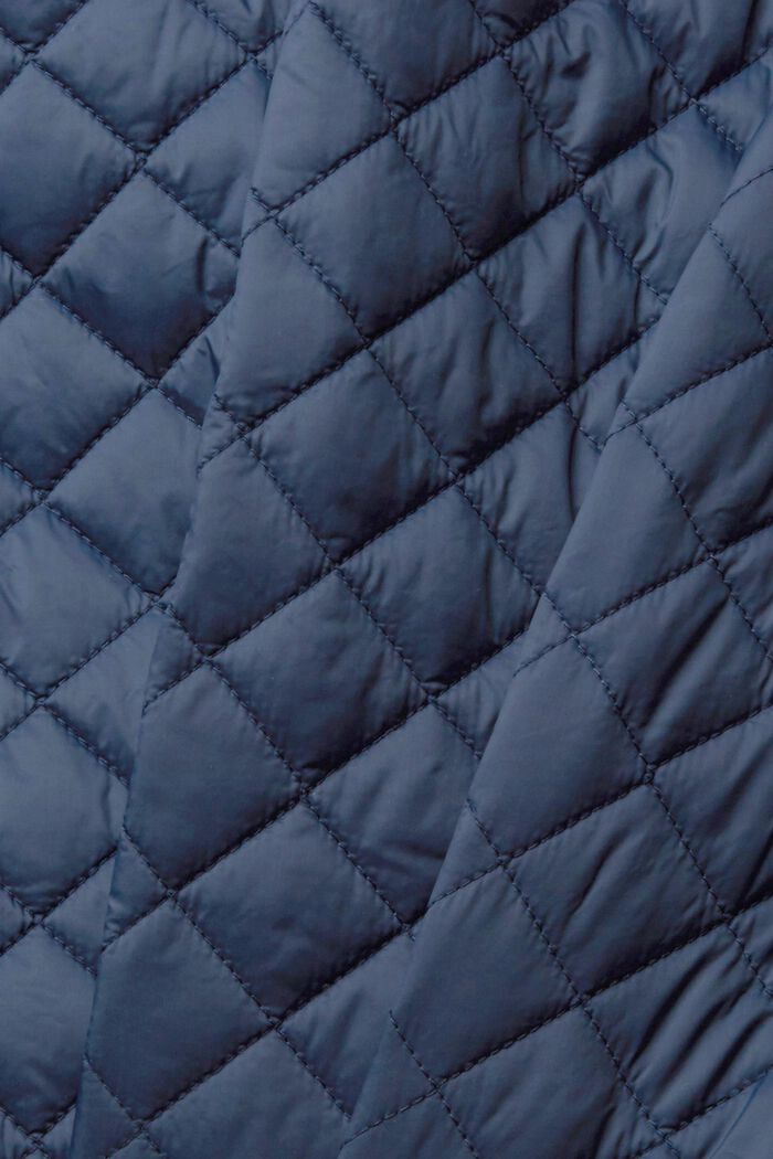 Quilted jacket with turn-down collar, NAVY, detail image number 1