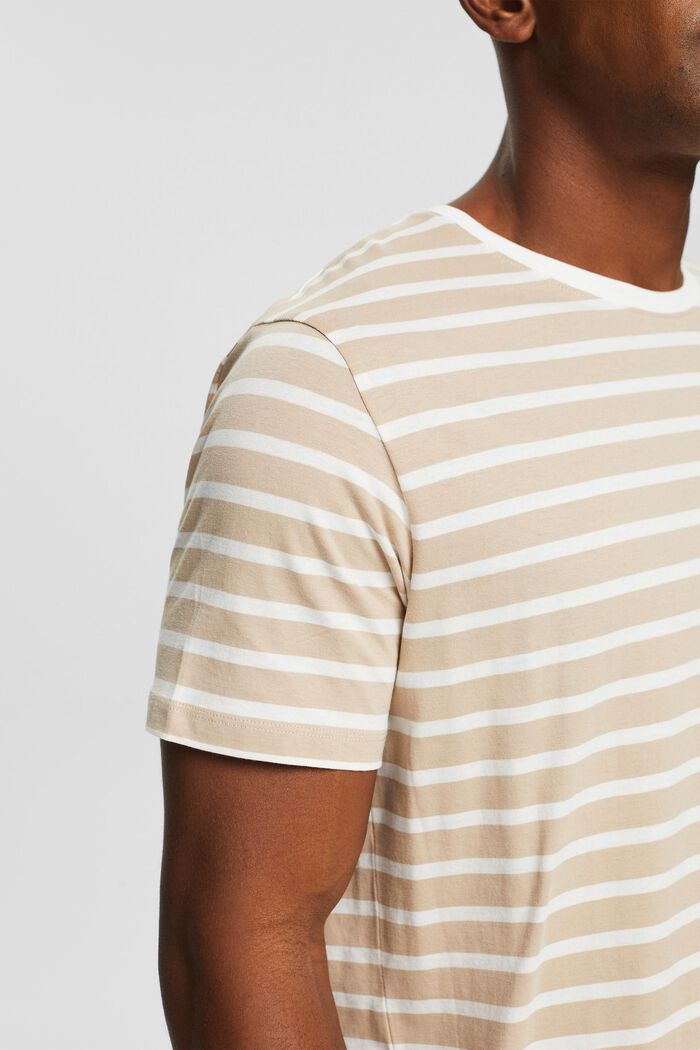 Jersey T-shirt with stripes, SKIN BEIGE, detail image number 1