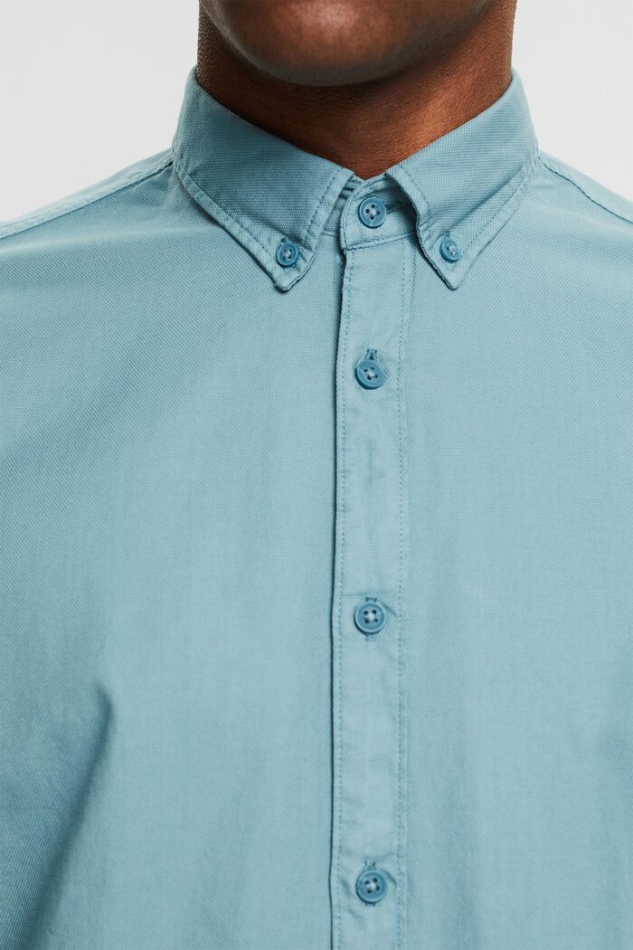 Top with a button-down collar, TURQUOISE, detail image number 2