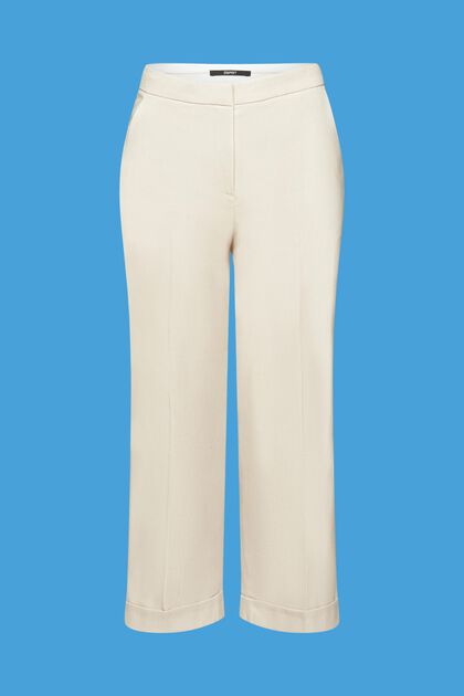 Cropped high-rise business trousers