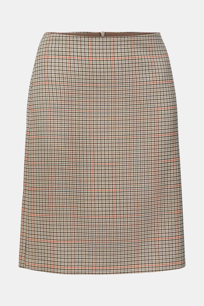 Checked skirt, SAND, detail image number 2