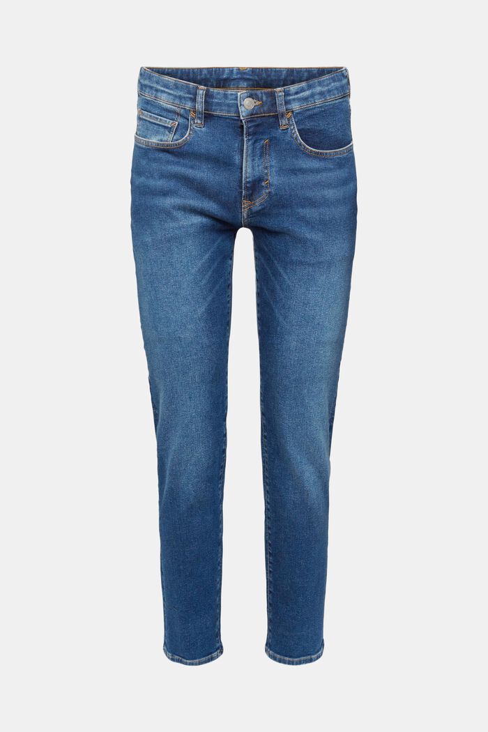 Mid-Rise Slim Jeans, BLUE MEDIUM WASHED, detail image number 7