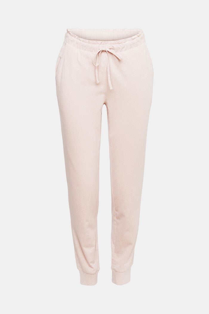Jersey trousers with elasticated waistband, OLD PINK, detail image number 5