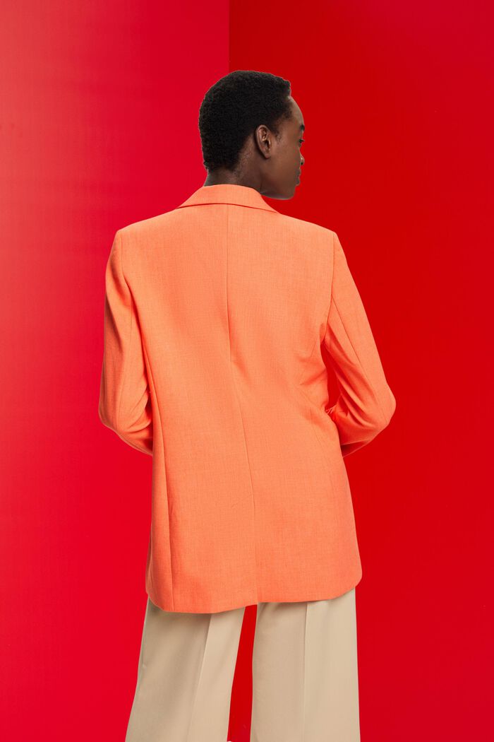 Oversized double-breasted blazer, ORANGE RED, detail image number 3