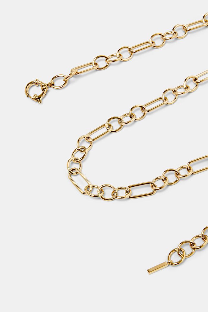 Link Chain Necklace, GOLD, detail image number 1