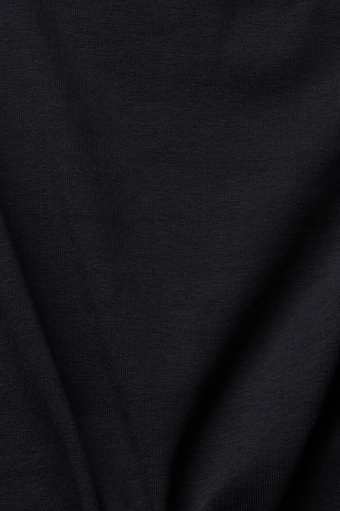 T-shirt with cut-out, BLACK, detail image number 1