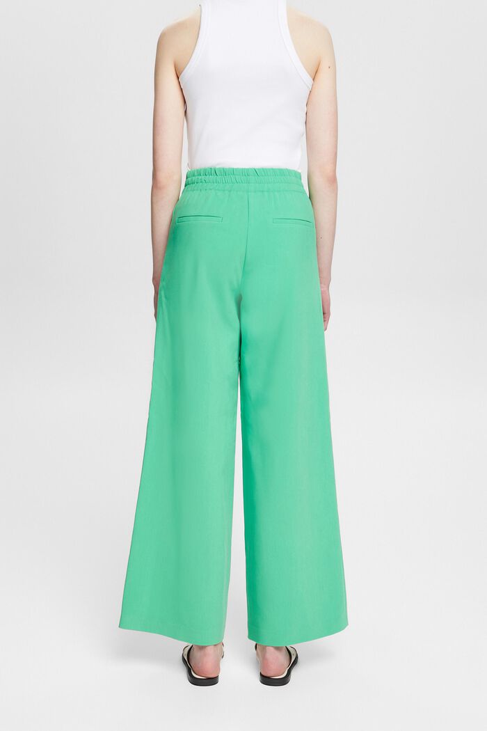 Wide leg trousers, GREEN, detail image number 3