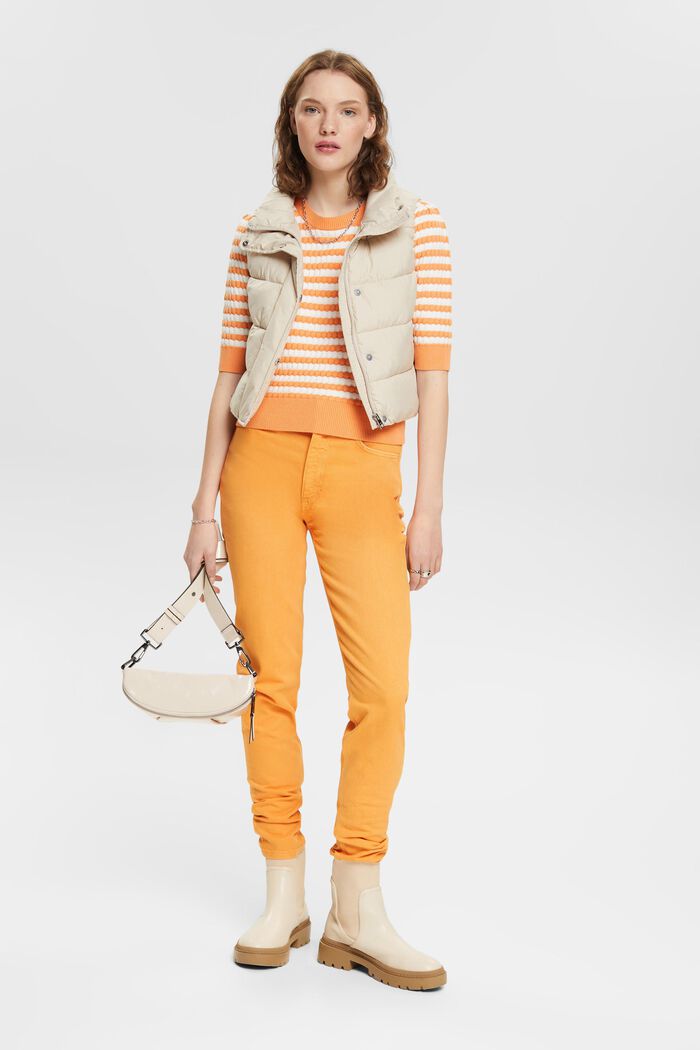 Mom fit twill trousers, GOLDEN ORANGE, detail image number 1