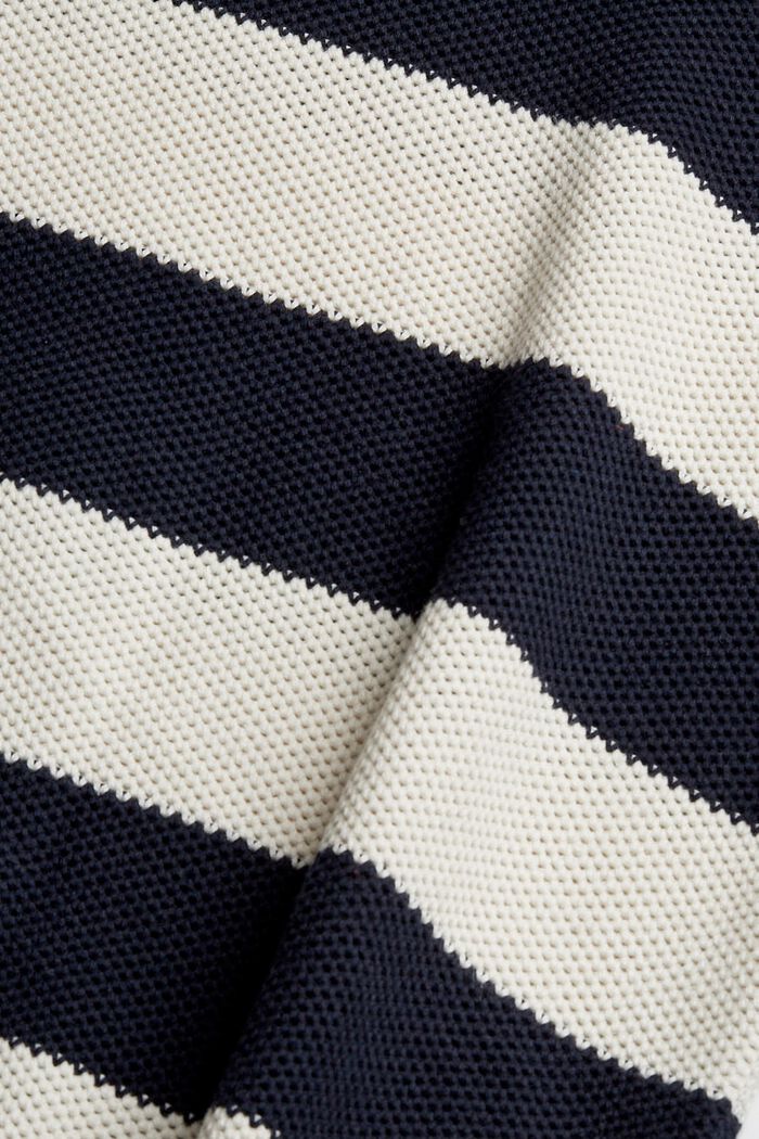 Knit jumper with a stripe pattern, NAVY, detail image number 4