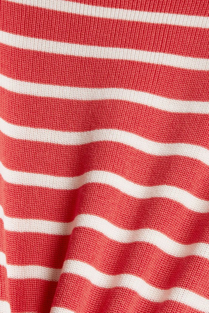 Striped jumper with colour accents, CORAL, detail image number 4