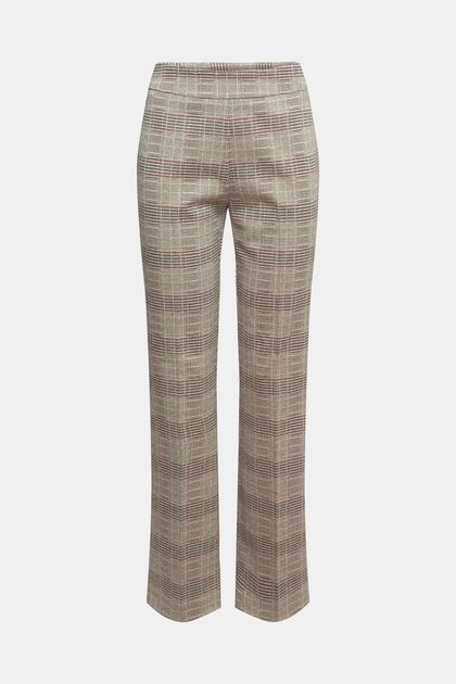 PRINCE OF WALES CHECK mix & match flared trousers