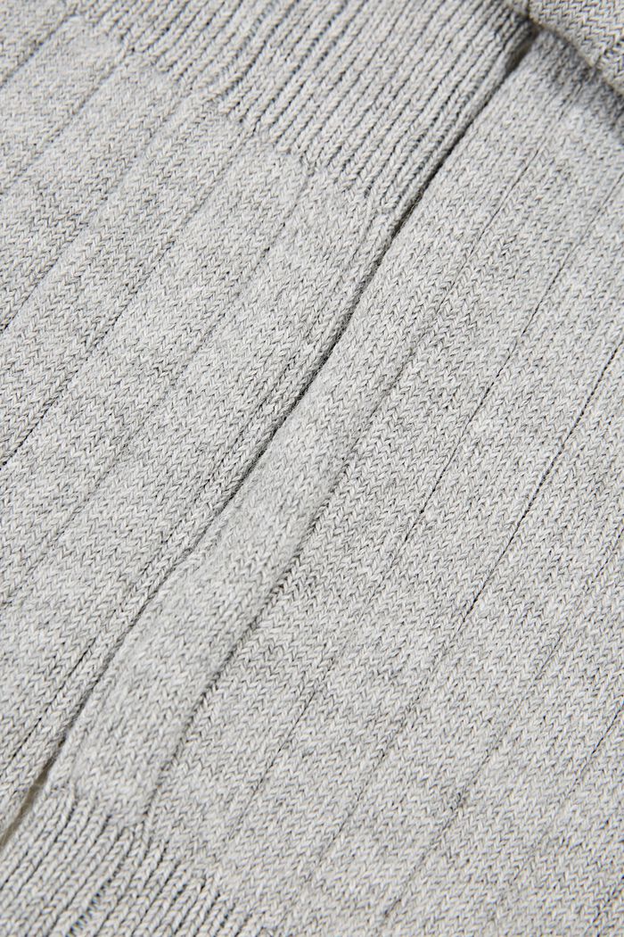 Wool blend: rib knit leg warmers, LIGHT GREY, detail image number 1