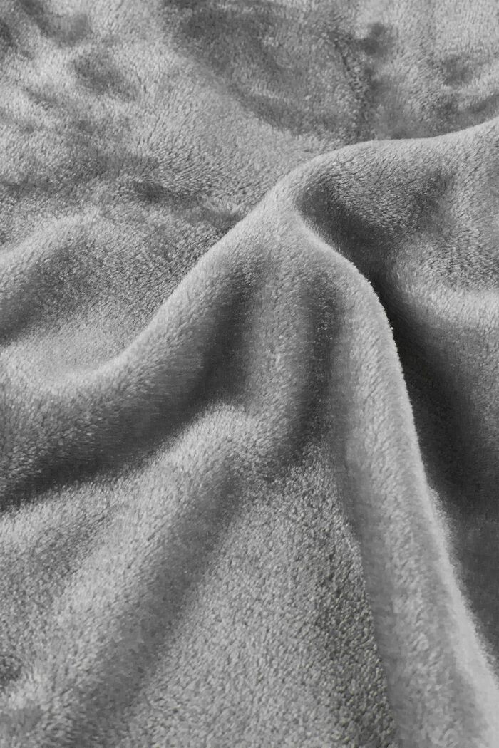 Fleece plaid, DARK GREY, detail image number 1