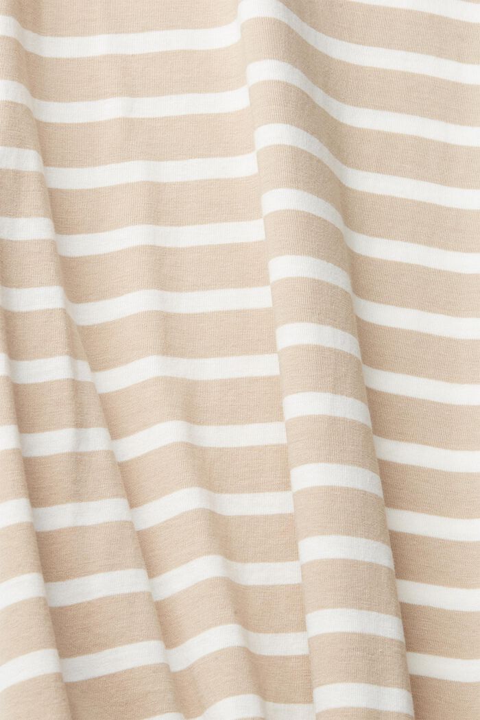Jersey T-shirt with stripes, SKIN BEIGE, detail image number 4