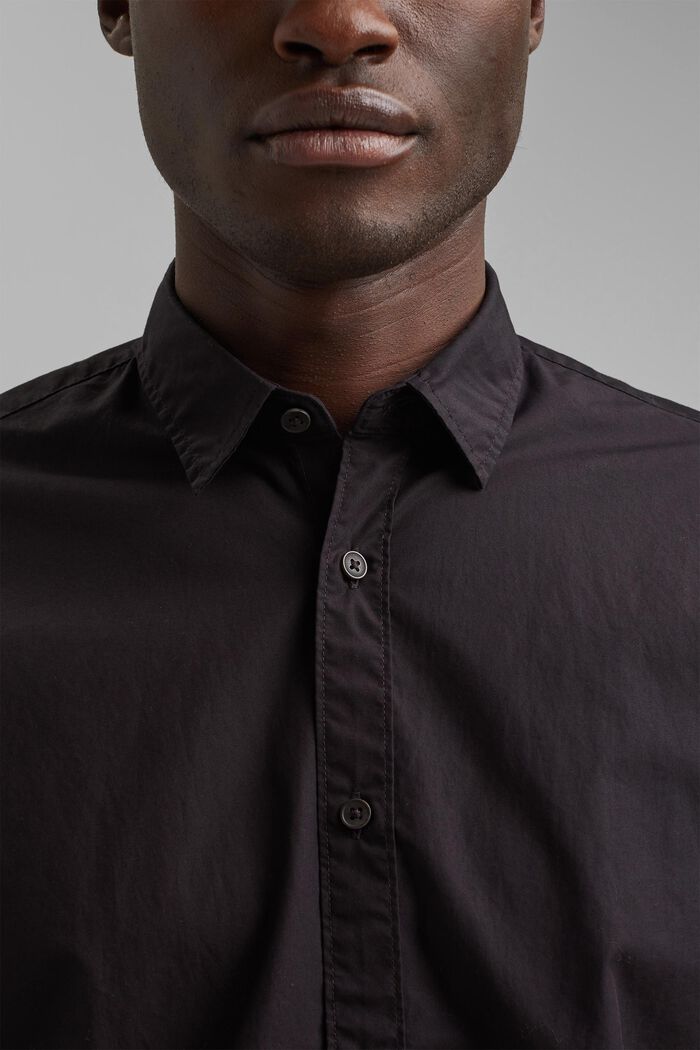 Shirt made of 100% pima organic cotton, BLACK, detail image number 2