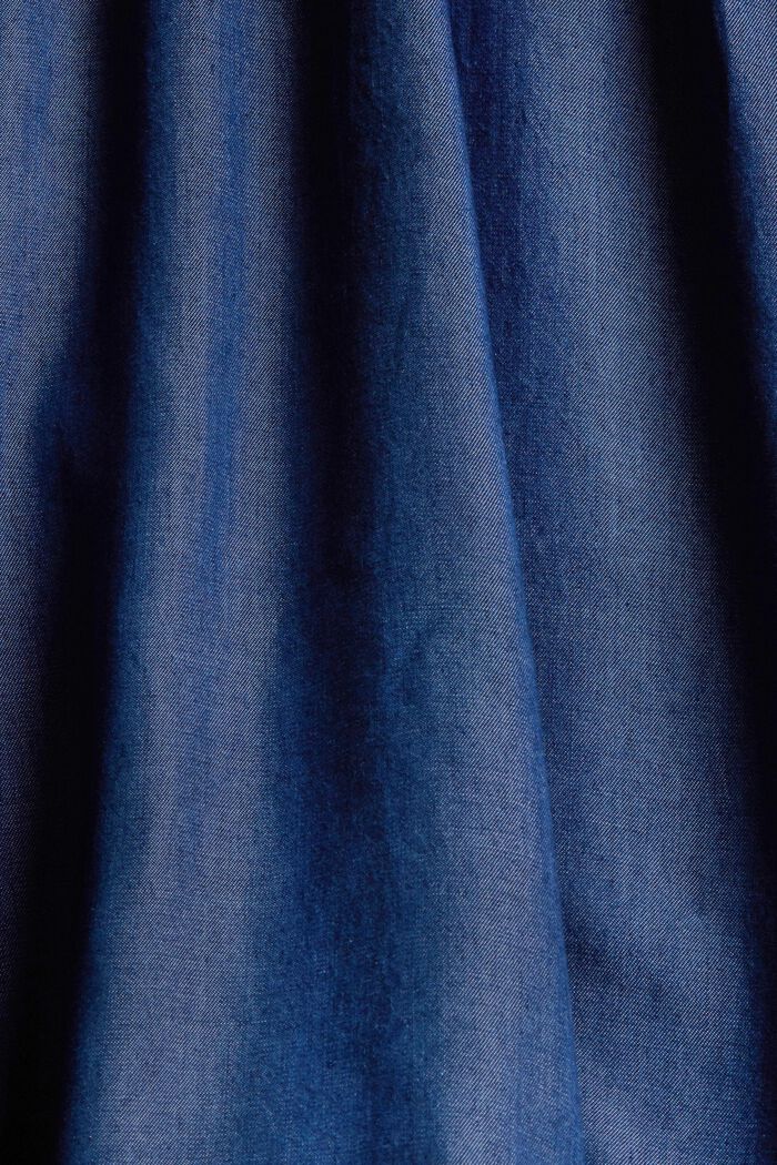 Made of TENCEL™: Denim-look midi dress, BLUE MEDIUM WASHED, detail image number 4