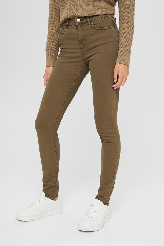 Stretch trousers with organic cotton
