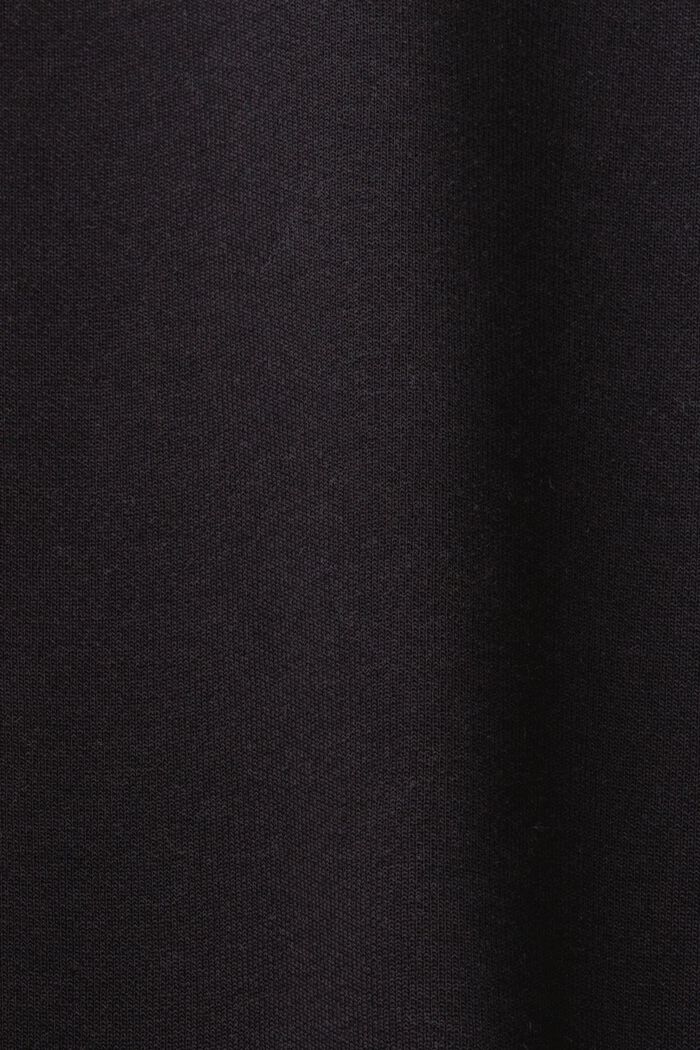 Basic sweatshirt, cotton blend, BLACK, detail image number 4