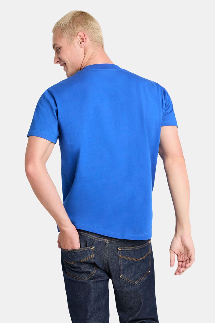Unisex Logo Cotton Jersey T-Shirt, BRIGHT BLUE, detail image number 3