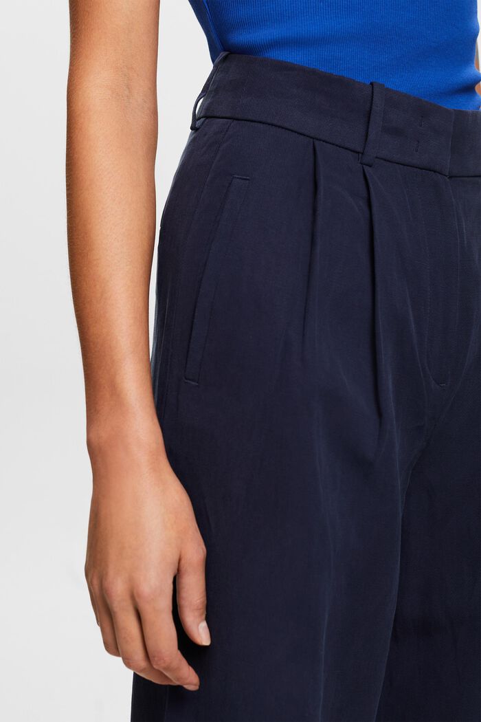 Twill Wide Leg Pants, NAVY, detail image number 2