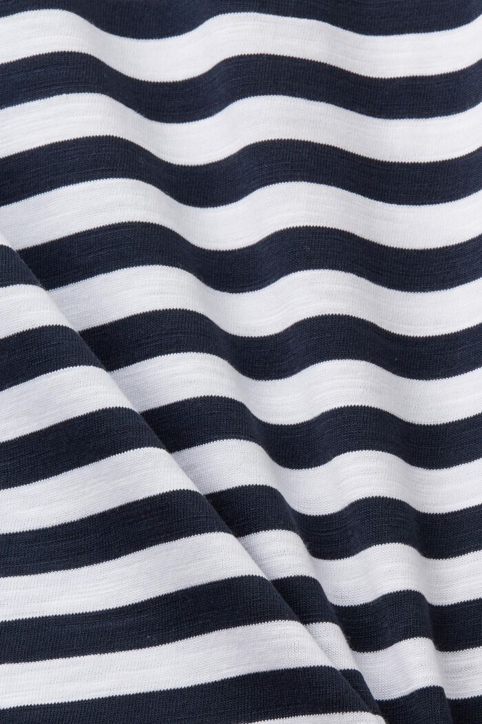 Striped Long Sleeve Top, NAVY, detail image number 6