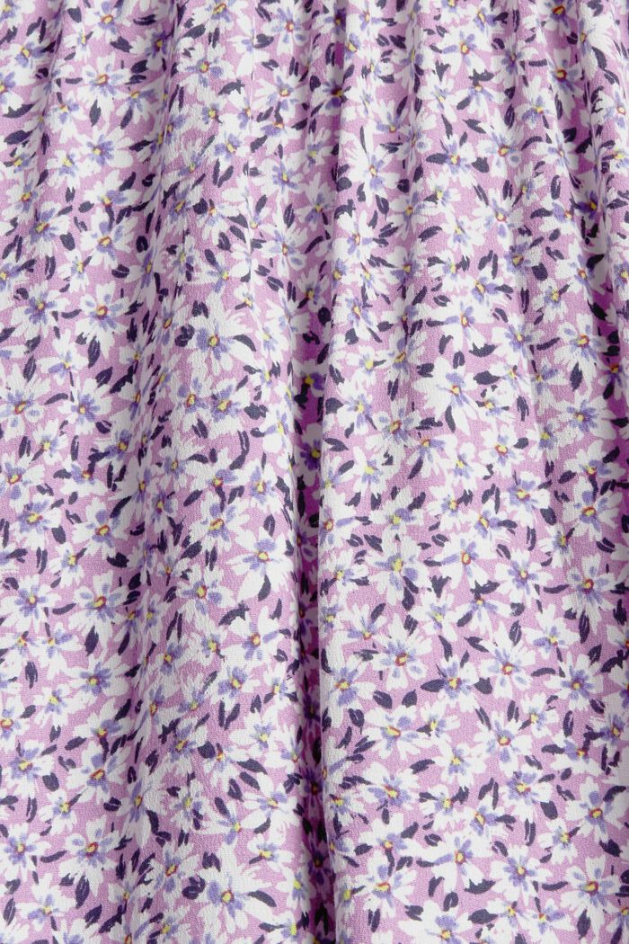 Shirt dress with a print, LENZING™ ECOVERO™, LILAC, detail image number 4