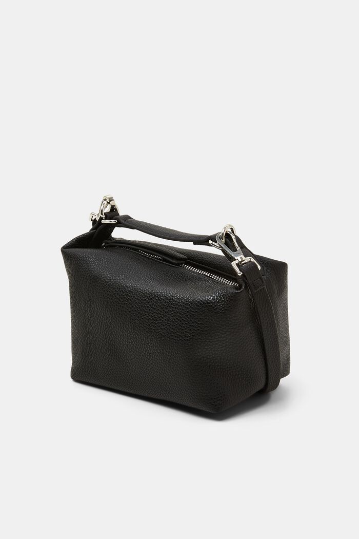 Mini Vegan Leather Bag, BLACK, detail image number 2