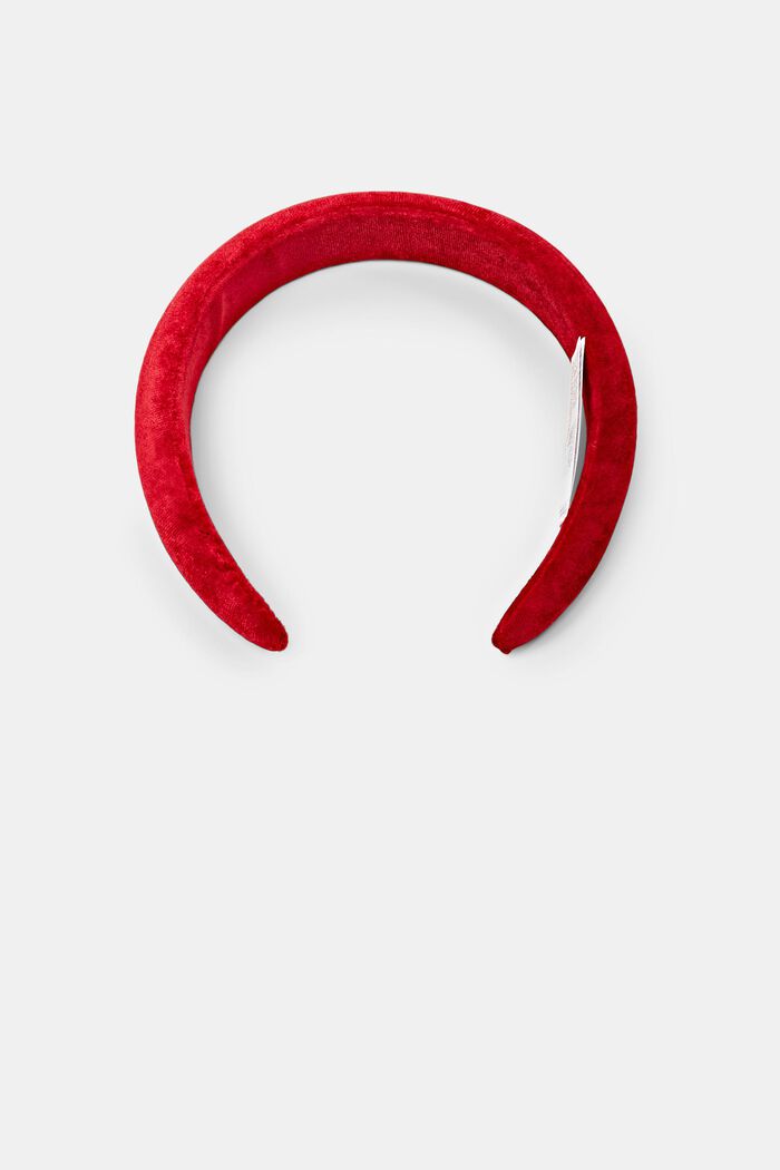 Velvet Headband, DARK RED, detail image number 0