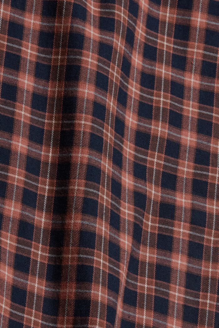 Pyjama bottoms with a check pattern, organic cotton, NAVY, detail image number 4