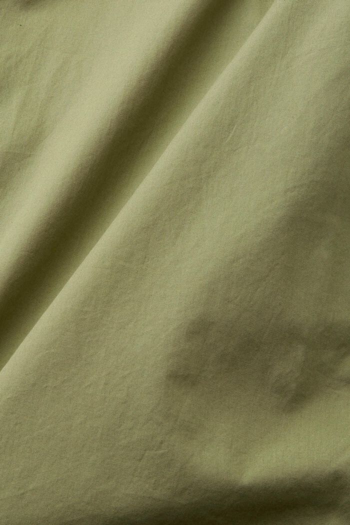 Short-sleeved sustainable cotton shirt, LIGHT KHAKI, detail image number 4