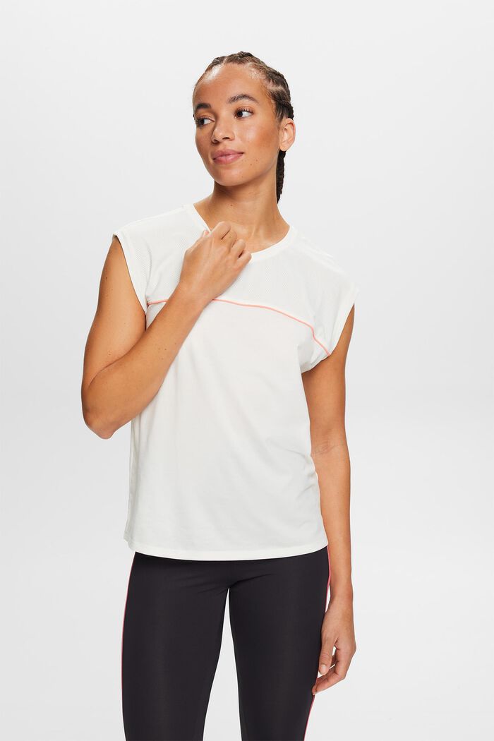 Striped Active Top, OFF WHITE, detail image number 4