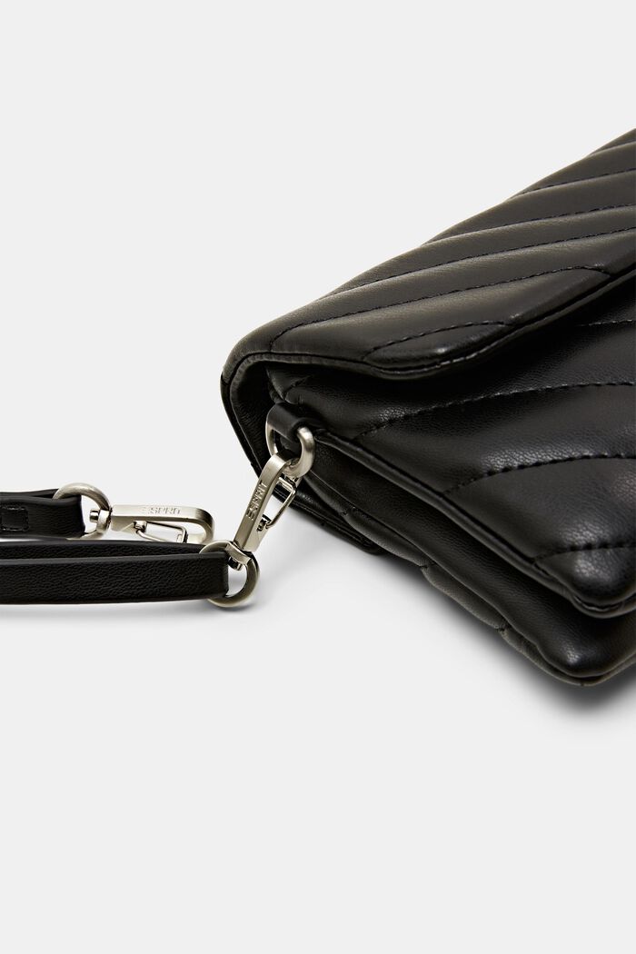 Front Flap Crossbody Bag, BLACK, detail image number 1