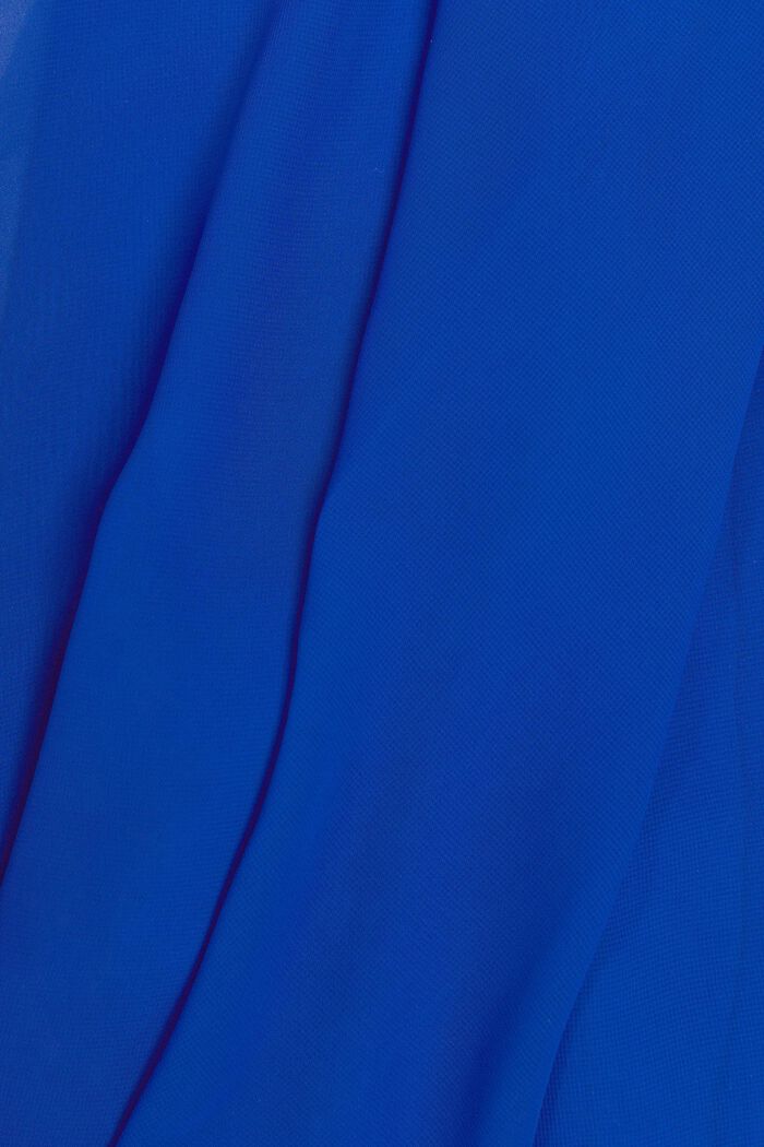 V-Neck Chiffon Mini Dress, BRIGHT BLUE, detail image number 5
