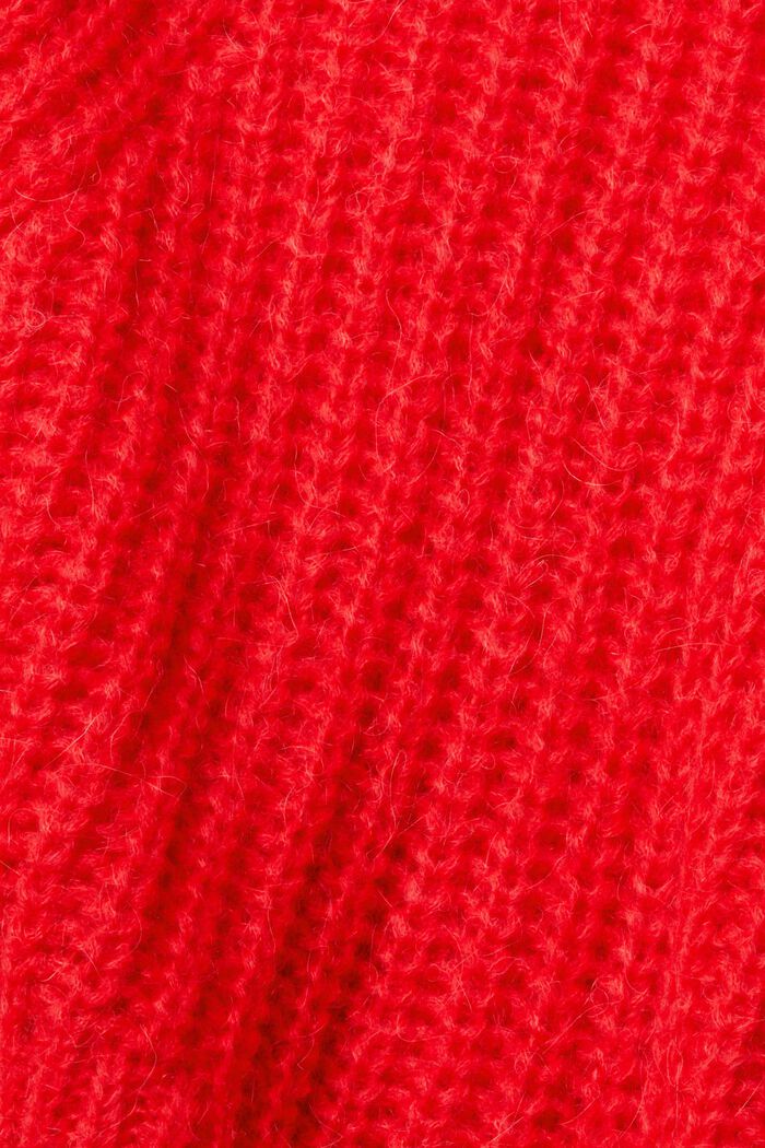 Alpaca blend: Knit jumper, RED, detail image number 1