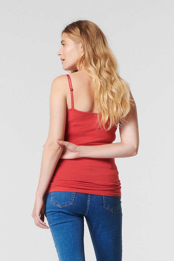 Top with nursing function, organic cotton, RED, detail image number 1