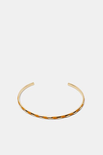 Two-Tone Stainless Steel Bangle