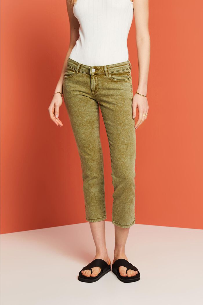 Capri twill trousers, PISTACHIO GREEN, detail image number 0