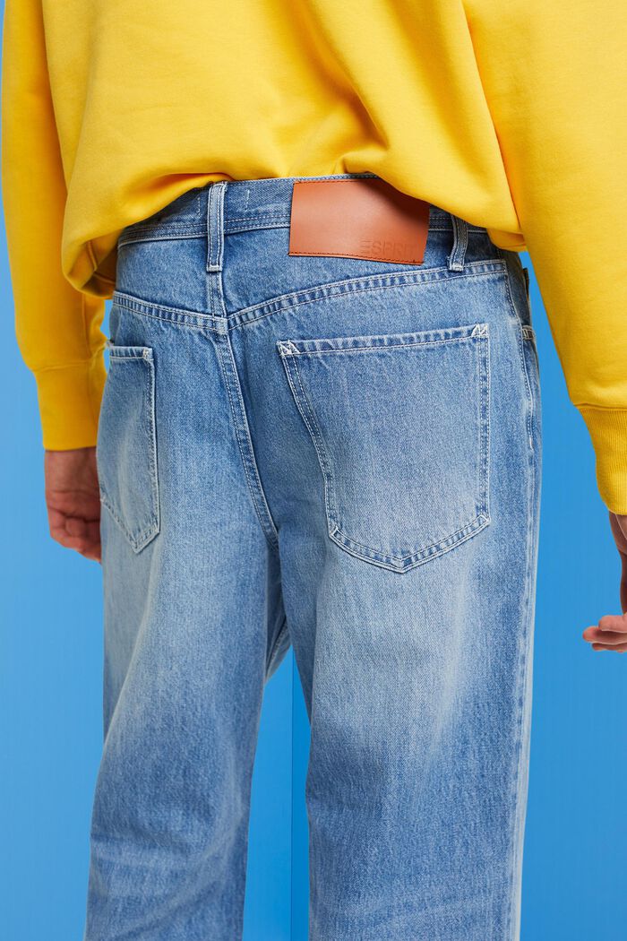Straight wide-legged jeans, BLUE LIGHT WASHED, detail image number 2