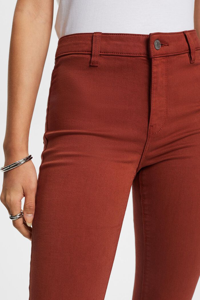Mid-Rise Skinny Jeans, RUST BROWN, detail image number 2