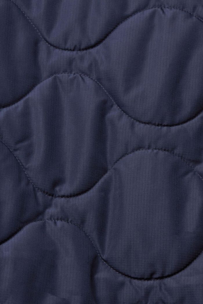 Quilted vest, NAVY, detail image number 4