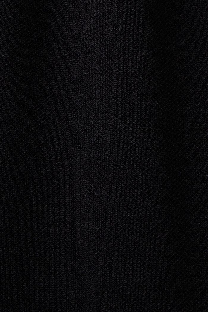 Pleated T-Shirt Mini Dress, BLACK, detail image number 5