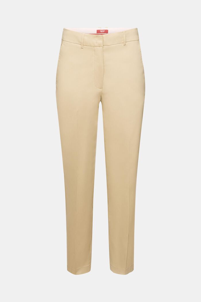 High-Rise Slim Fit Pants, SAND, detail image number 6