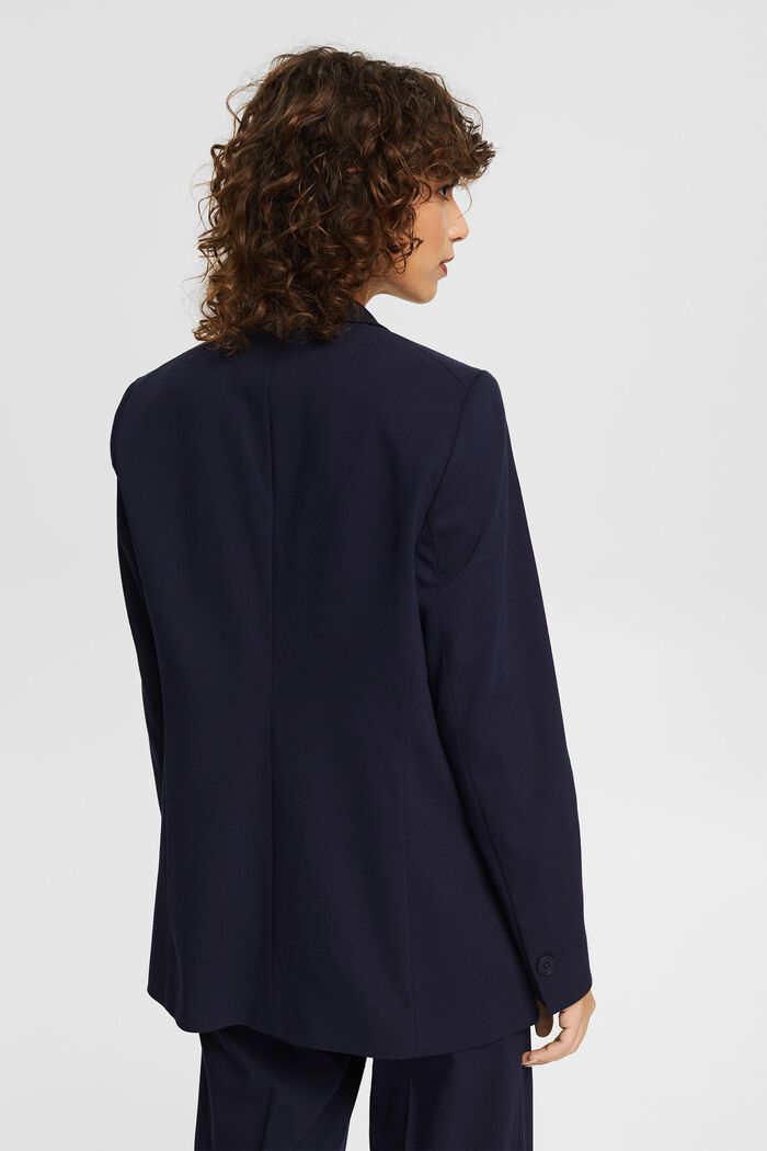 Lined blazer with flap pockets, NAVY, detail image number 3