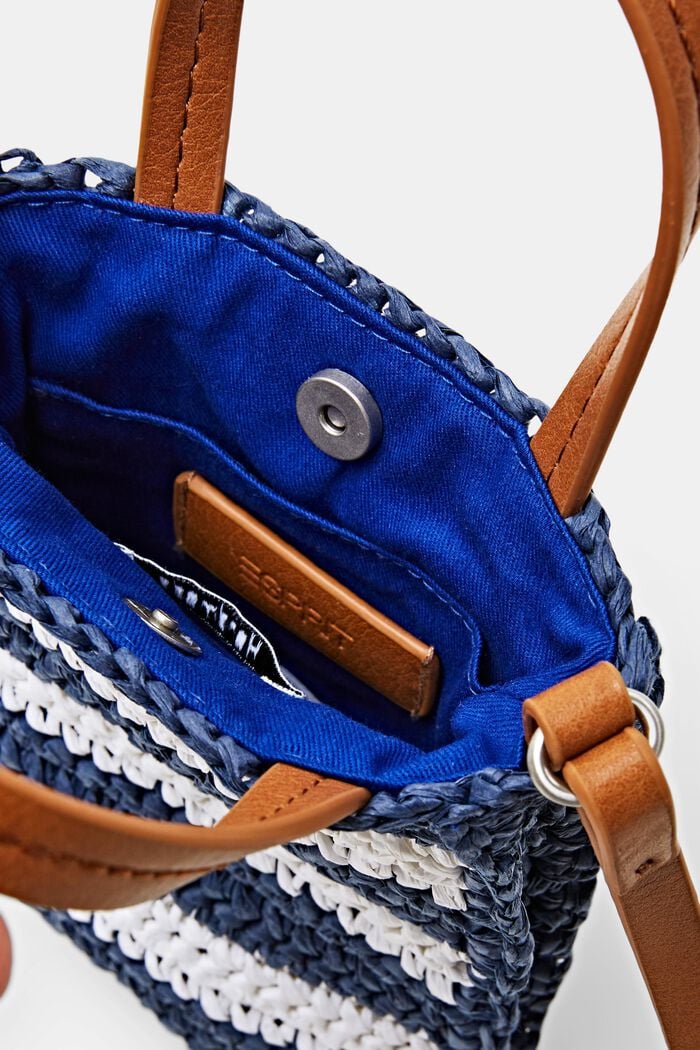 Mini Crochet Shoulder Bag, NAVY, detail image number 3